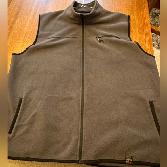 Black Dog Outfitters Fleece Vest Size XXL Gray - Picture 6 of 6